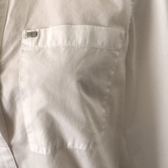CALVIN KLEIN Poplin Women Long Sleeves Cotton White Shirt | XS - Picture 4 of 13